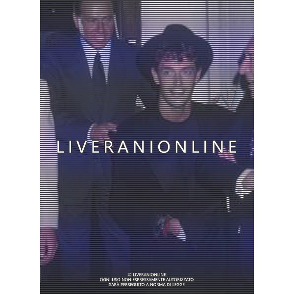 DIAP-RETROSPETTIVA RUPERT EVERETT ATTORE NELLA FOTO RUPERT EVERETT CON SILVIO BERLUSCONI A VENEZIA NELL\'ANNO 1987 AG ALDO LIVERANI SAS