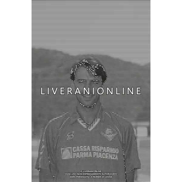 NEG-RETROSPETTIVA MACCOPPI STEFANO CALCIATORE NELLA FOTO MACCOPPI STEFANO CON LA MAGLIA DEL PIACENZA CALCIO AG ALDO LIVERANI SAS
