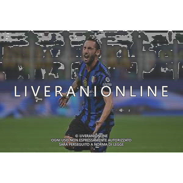 Inter vs Stella Rossa nella foto Hakan Calhanoglu (Inter) esultanza dopo il gol dell\'1 a 0 Milano 01-10-2024 Stadio Giuseppe Meazza - San Siro UEFA Champions League fase a girone unico - 2a giornata foto Roberto Garavaglia/Agenzia Aldo Liverani sas/AGENZIA ALDO LIVERANI SAS