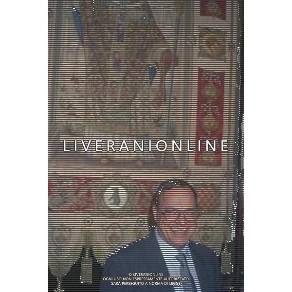 DIAP-RETROSPETTIVA MARCO FORMENTINI POLITICO NELLA FOTO MARCO FORMENTINI INSEDIAMENTO A PALAZZO MARINO PER LA VITTORIA DA NUOVO SINDACO DI MILANO ANNO 1993 FOTO CONTROLUCE-AG ALDO LIVERANI SAS