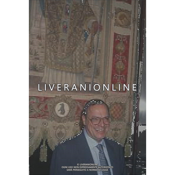 DIAP-RETROSPETTIVA MARCO FORMENTINI POLITICO NELLA FOTO MARCO FORMENTINI INSEDIAMENTO A PALAZZO MARINO PER LA VITTORIA DA NUOVO SINDACO DI MILANO ANNO 1993 FOTO CONTROLUCE-AG ALDO LIVERANI SAS