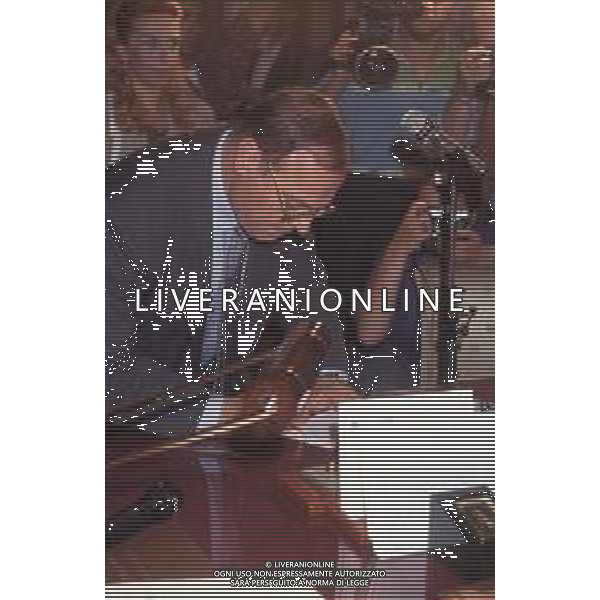 DIAP-RETROSPETTIVA MARCO FORMENTINI POLITICO NELLA FOTO MARCO FORMENTINI INSEDIAMENTO A PALAZZO MARINO PER LA VITTORIA DA NUOVO SINDACO DI MILANO ANNO 1993 FOTO CONTROLUCE-AG ALDO LIVERANI SAS