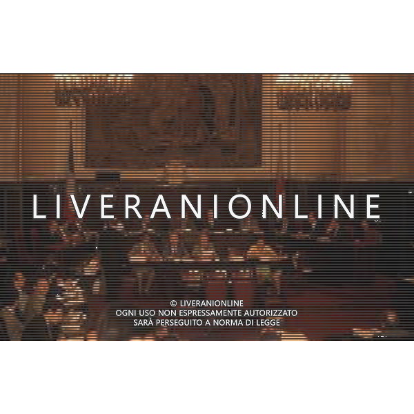 DIAP-RETROSPETTIVA MARCO FORMENTINI POLITICO NELLA FOTO MARCO FORMENTINI AL PRIMO CONSIGLIO COMUNALE NELL\'ANNO 1993 AG CONTROLUCE-AG ALDO LIVERANI SAS