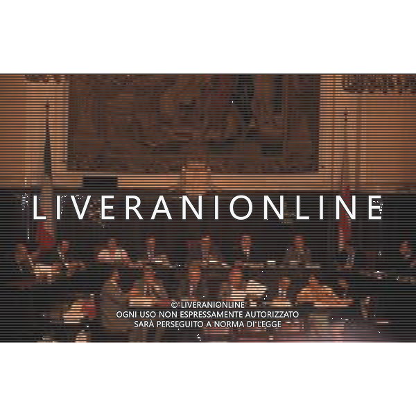 DIAP-RETROSPETTIVA MARCO FORMENTINI POLITICO NELLA FOTO MARCO FORMENTINI AL PRIMO CONSIGLIO COMUNALE NELL\'ANNO 1993 AG CONTROLUCE-AG ALDO LIVERANI SAS