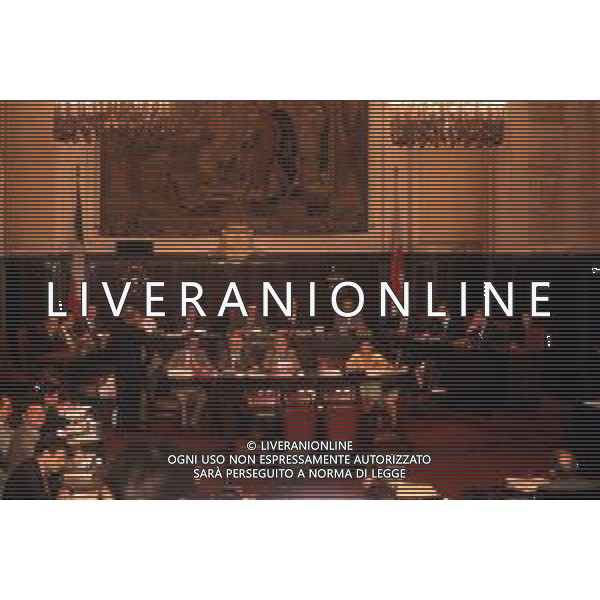 DIAP-RETROSPETTIVA MARCO FORMENTINI POLITICO NELLA FOTO MARCO FORMENTINI AL PRIMO CONSIGLIO COMUNALE NELL\'ANNO 1993 AG CONTROLUCE-AG ALDO LIVERANI SAS