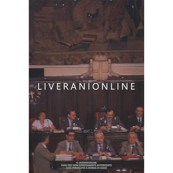 DIAP-RETROSPETTIVA MARCO FORMENTINI POLITICO NELLA FOTO MARCO FORMENTINI AL PRIMO CONSIGLIO COMUNALE NELL\'ANNO 1993 AG CONTROLUCE-AG ALDO LIVERANI SAS