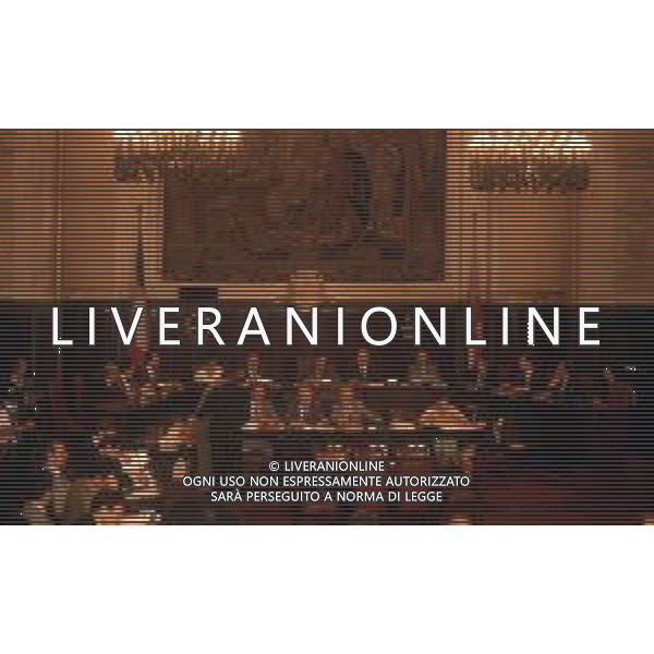 DIAP-RETROSPETTIVA MARCO FORMENTINI POLITICO NELLA FOTO MARCO FORMENTINI AL PRIMO CONSIGLIO COMUNALE NELL\'ANNO 1993 AG CONTROLUCE-AG ALDO LIVERANI SAS