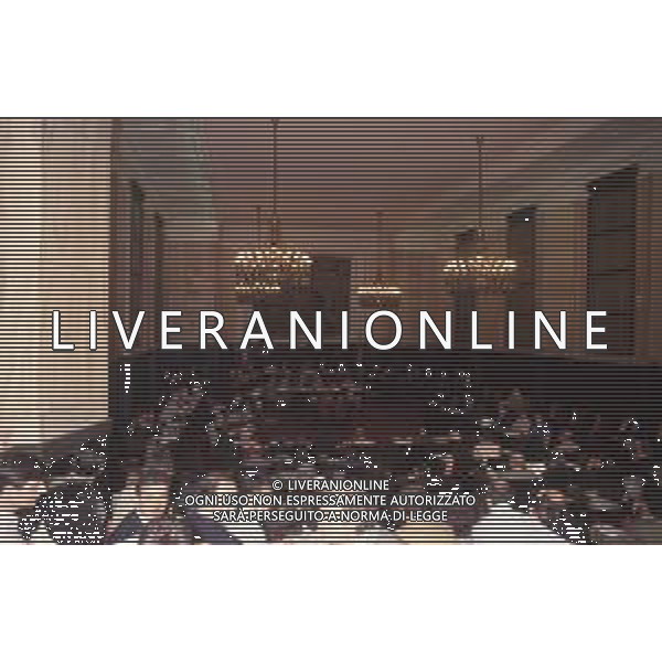 DIAP-RETROSPETTIVA MARCO FORMENTINI POLITICO NELLA FOTO MARCO FORMENTINI AL PRIMO CONSIGLIO COMUNALE NELL\'ANNO 1993 AG CONTROLUCE-AG ALDO LIVERANI SAS