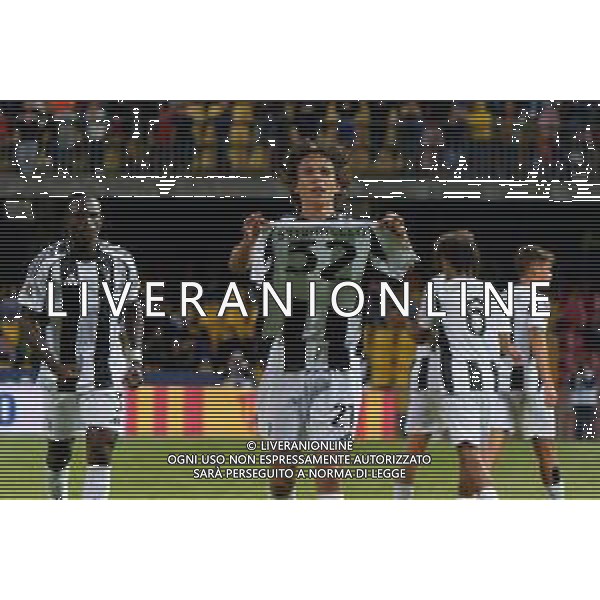 TVEM September 30, 2024 Monopoli, Italy - Benevento vs Juventus Next Gen - Italian soccer serie C 2024/25 - Ciro Vigorito Stadium. In the pic: Martin Njøten Palumbo of Juventus celebrates after scoring a goal showing Riccardo Stivanello shirt foto emmanuele mastrodonato-ag aldo liverani sas