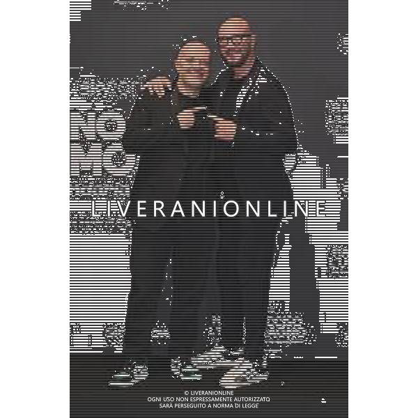 TVRG Photocall Hanno Ucciso Uomo Ragno nella foto Max Pezzali SX e Walter Zenga DX Milano 03-10-2024 Photocall in occasione della presentazione della serie TV Hanno Ucciso l\'Uomo Ragno foto Roberto Garavaglia/Agenzia Aldo Liverani sas