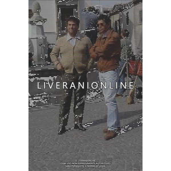 DIAP-1989 - FILM “ BURRO“ NELLA FOTO RENATO POZZETTO CON IL REGISTA JOSE MARIA SANCHEZ NEL FILM BURRO NELL\'ANNO 1989 FOTO THEMA-AG ALDO LIVERANI SAS