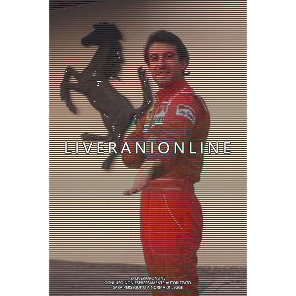 DIAP-RETROSPETTIVA IVAN CAPELLI PILOTA F1 NELLA FOTO IVAN CAPELLI A MARANELLO NELL\'ANNO 1992 FOTO CONTROLUCE-AG ALDO LIVERANI SAS
