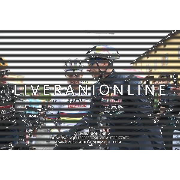 05-10-2024 Giro Dell\'emilia; 2024, Uae Team Emirates; 2024, Redu Bull - Bora - Hansgrohe; Pogacar, Tadej; Roglic, Primoz; Vignola; foto stefano sirotti-ag aldo liverani sas