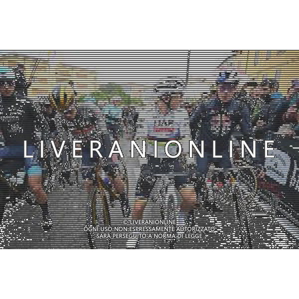 05-10-2024 Giro Dell\'emilia; 2024, Soudal - Quick Step; 2024, Uae Team Emirates; 2024, Redu Bull - Bora - Hansgrohe; Evenepoel, Remco; Pogacar, Tadej; Roglic, Primoz; Vignola; foto stefano sirotti-ag aldo liverani sas