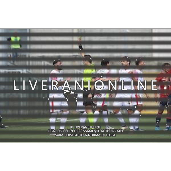 Francesco Coppola (Vis Pesaro) ammonito -Sestri Levante-Vis Pesaro Campionato Calcio Serie C Lega Pro 05.10.2024 ©Luca Ghiglione FotoSportMedia/AGENZIA ALDO LIVERANI SAS