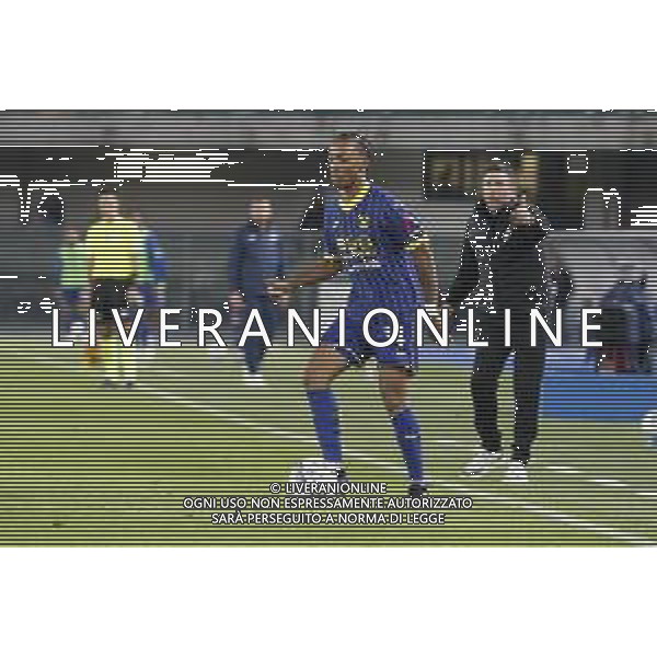 Dailon Rocha Livramento of Hellas Verona FC FC play the ball during Hellas Verona FC vs Venezia FC , 7° Serie A Enilive 2024-25 game at Marcantonio Bentegodi Stadium in Verona (VR), Italy, on October 04, 2024. (Photo by Davide Casentini) AG ALDO LIVERANI SAS