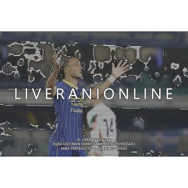 Dailon Rocha Livramento of Hellas Verona FC FC gestures during Hellas Verona FC vs Venezia FC , 7° Serie A Enilive 2024-25 game at Marcantonio Bentegodi Stadium in Verona (VR), Italy, on October 04, 2024. (Photo by Davide Casentini) AG ALDO LIVERANI SAS