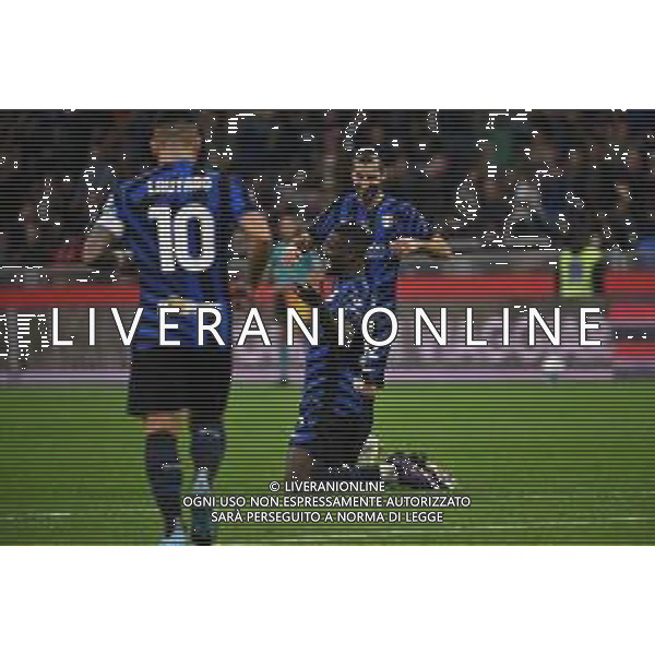 Inter vs Torino nella foto Marcus Thuram (Inter) esultanza dopo il gol del 2 a 0 Milano 05-10-2024 Stadio Giuseppe Meazza - San Siro Campionato Serie A Enilive - 7a giornata foto Roberto Garavaglia/Agenzia Aldo Liverani sas / AGENZIA ALDO LIVERANI SAS