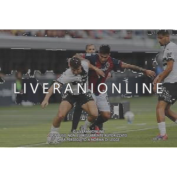 ZCP - 06/10/2024 BOLOGNA - PARMA Campionato di calcio serie A 2024/2025 - nella foto: Botond Balogh of Parma Calcio 1903 Castro Santiago(Bologna f.c.) ©Claudio Zamagni/Agenzia Aldo Liverani s.a.s./ AGENZIA ALDO LIVERANI SAS