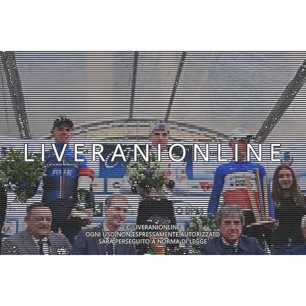 06-10-2024 Coppa Agostoni; 2024, Uae Team Emirates; 2024, Groupama - Fdj; 2024, Decathlon - Ag2r La Mondiale; Hirschi, Marc; Gregoire, Romain; Lapeira, Paul; Lissone; ©SIROTTI/ AGENZIA ALDO LIVERANI SAS