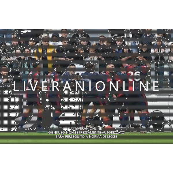 Torino 06.10.2024 Allianz Stadium @Manuela Viganti /Ag. Aldo Liverani sas Juventus vs Cagliari Campionato Calcio Serie A Enilive 2024/2025 7a giornata Nella foto: esultanza cagliari dopo il gol di rzvan marin