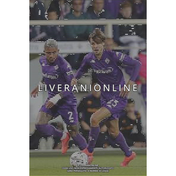 ZCP - 06/10/2024 FIORENTINA - MILAN Campionato di calcio serie A 2024/2025 - nella foto: Andrea Colpani of ACF Fiorentina Dodo of ACF Fiorentina ©Claudio Zamagni/Agenzia Aldo Liverani s.a.s.