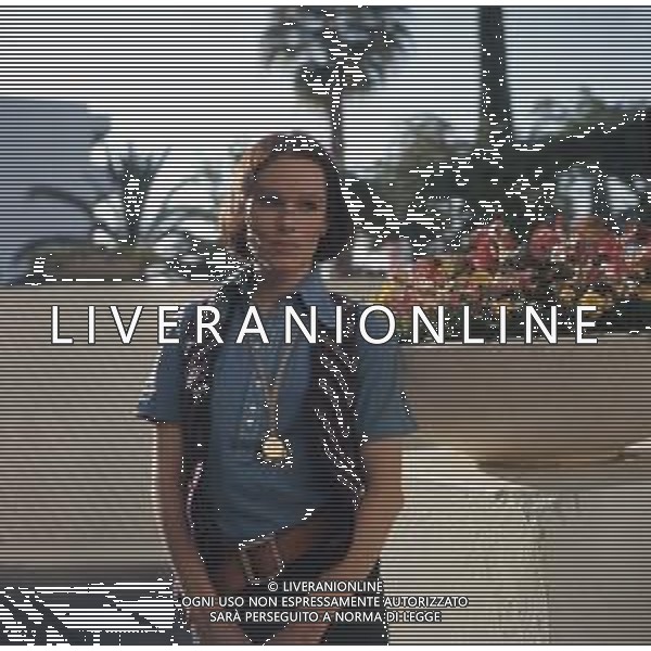 DIAP-RETROSPETTIVA GERALDINE CHAPLIN ATTRICE NELLA FOTO GERALDINE CHAPLIN A CANNES NELL\'ANNO 1974 AG ALDO LIVERANI SAS