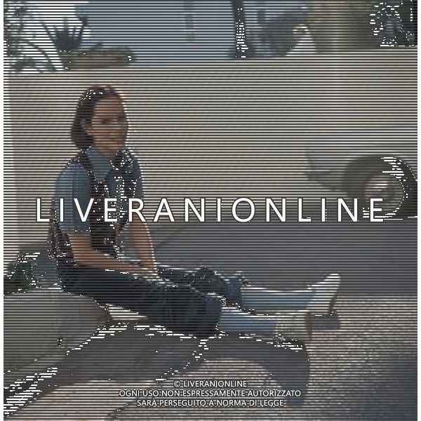 DIAP-RETROSPETTIVA GERALDINE CHAPLIN ATTRICE NELLA FOTO GERALDINE CHAPLIN A CANNES NELL\'ANNO 1974 AG ALDO LIVERANI SAS