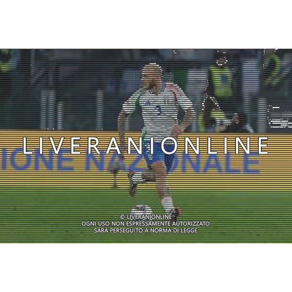 TVEM October 10, 2024 in Roma, Italy. Italy vs Belgium, UEFA Nations League 2024/25 League A Group A2 match - Olympic Stadium. In the pic: Federico Dimarco of Italy ©Emmanuele Matrodonato/AGENZIA ALDO LIVERANI SAS