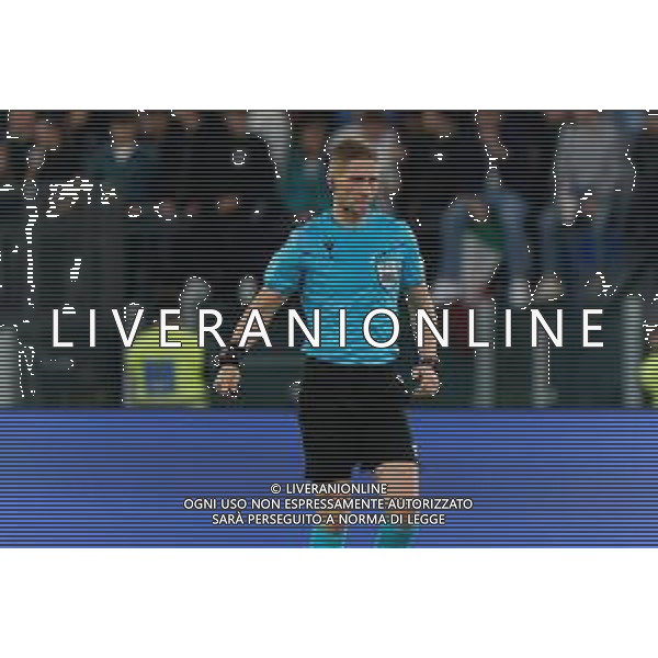 TVEM October 10, 2024 in Roma, Italy. Italy vs Belgium, UEFA Nations League 2024/25 League A Group A2 match - Olympic Stadium. In the pic: the referee Espen Eskas of Norway ©Emmanuele Matrodonato/AGENZIA ALDO LIVERANI SAS