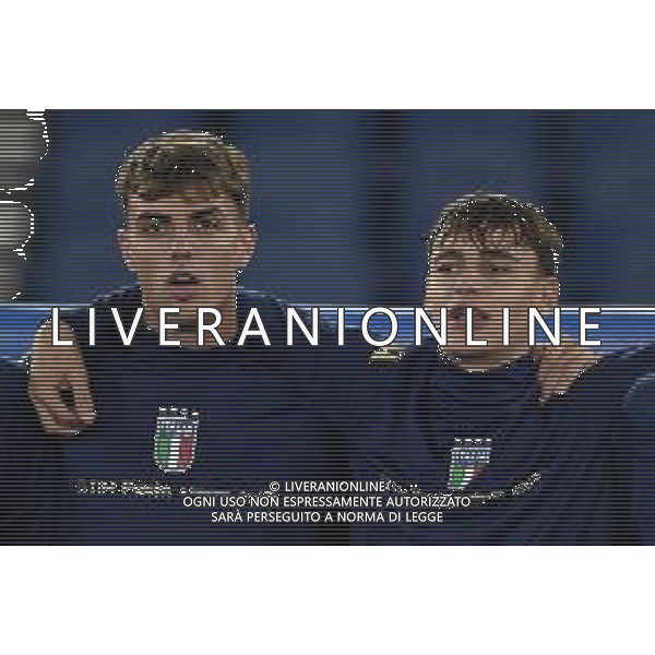 Italia vs Belgio - Uefa Nations League - 3 giornata Stadio Olimpico - Roma 10-10-2024 nella foto Daniel Maldini e Pisilli ©Federico Gaetano/AGENZIA ALDO LIVERANI SAS