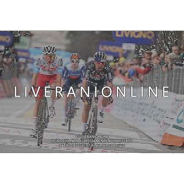 12-10-2024 Giro Di Lombardia; 2024, Red Bull - Bora - Hansgrohe; 2024, Polti - Kometa; Martinez Poveda, Daniel Felipe; Piganzoli, Davide; Como; ©SIROTTI/AGENZIA ALDO LIVERANI SAS