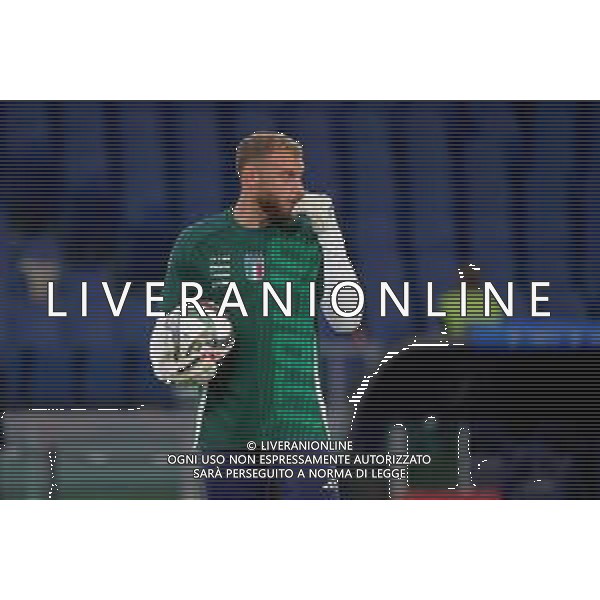 TVEM October 10, 2024 in Roma, Italy. Italy vs Belgium, UEFA Nations League 2024/25 League A Group A2 match - Olympic Stadium. In the pic: Michele Di Gregorio of Italy foto emmanuele mastrodonato-ag aldo liverani sas