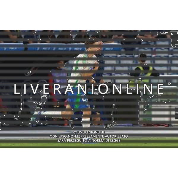 TVEM October 10, 2024 in Roma, Italy. Italy vs Belgium, UEFA Nations League 2024/25 League A Group A2 match - Olympic Stadium. In the pic: Niccolò Pisilli of Italy foto emmanuele mastrodonato-ag aldo liverani sas