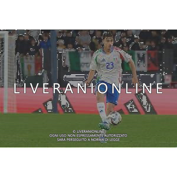 TVEM October 10, 2024 in Roma, Italy. Italy vs Belgium, UEFA Nations League 2024/25 League A Group A2 match - Olympic Stadium. In the pic: Niccolò Pisilli of Italy foto emmanuele mastrodonato-ag aldo liverani sas