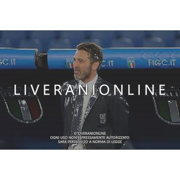 TVEM October 10, 2024 in Roma, Italy. Italy vs Belgium, UEFA Nations League 2024/25 League A Group A2 match - Olympic Stadium. In the pic: Italy Head of Delegation Gianluigi Buffon foto emmanuele mastrodonato-ag aldo liverani sas