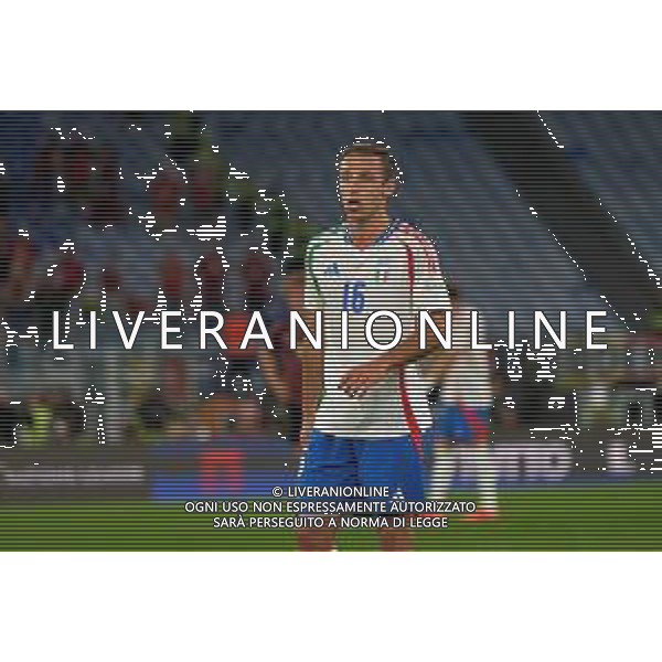 TVEM October 10, 2024 in Roma, Italy. Italy vs Belgium, UEFA Nations League 2024/25 League A Group A2 match - Olympic Stadium. In the pic: Davide Frattesi of Italy foto emmanuele mastrodonato-ag aldo liverani sas