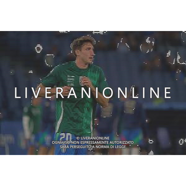 TVEM October 10, 2024 in Roma, Italy. Italy vs Belgium, UEFA Nations League 2024/25 League A Group A2 match - Olympic Stadium. In the pic: Andrea Cambiaso of Italy foto emmanuele mastrodonato-ag aldo liverani sas