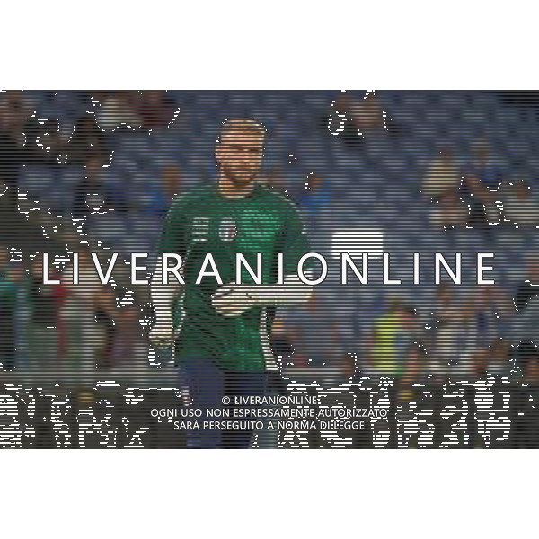 TVEM October 10, 2024 in Roma, Italy. Italy vs Belgium, UEFA Nations League 2024/25 League A Group A2 match - Olympic Stadium. In the pic: Michele Di Gregorio of Italy foto emmanuele mastrodonato-ag aldo liverani sas