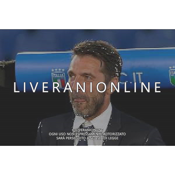 TVEM October 10, 2024 in Roma, Italy. Italy vs Belgium, UEFA Nations League 2024/25 League A Group A2 match - Olympic Stadium. In the pic: Italy Head of Delegation Gianluigi Buffon foto emmanuele mastrodonato-ag aldo liverani sas