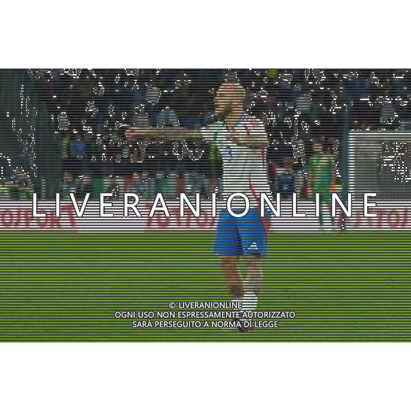 TVEM October 10, 2024 in Roma, Italy. Italy vs Belgium, UEFA Nations League 2024/25 League A Group A2 match - Olympic Stadium. In the pic: Federico Dimarco of Italy foto emmanuele mastrodonato-ag aldo liverani sas