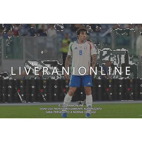 TVEM October 10, 2024 in Roma, Italy. Italy vs Belgium, UEFA Nations League 2024/25 League A Group A2 match - Olympic Stadium. In the pic: Sandro Tonali of Italy foto emmanuele mastrodonato-ag aldo liverani sas