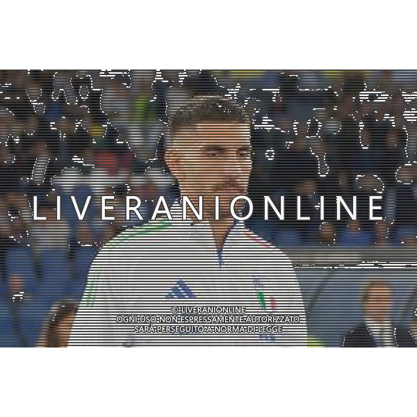TVEM October 10, 2024 in Roma, Italy. Italy vs Belgium, UEFA Nations League 2024/25 League A Group A2 match - Olympic Stadium. In the pic: Lorenzo Pellegrini of Italy foto emmanuele mastrodonato-ag aldo liverani sas