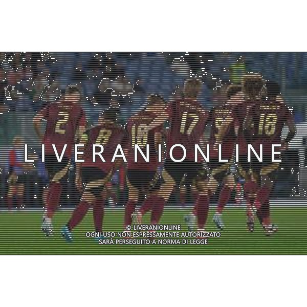 TVEM October 10, 2024 in Roma, Italy. Italy vs Belgium, UEFA Nations League 2024/25 League A Group A2 match - Olympic Stadium. In the pic: Leandro Trossard of Belgium celebrates after scoring a goal with teammates foto emmanuele mastrodonato-ag aldo liverani sas