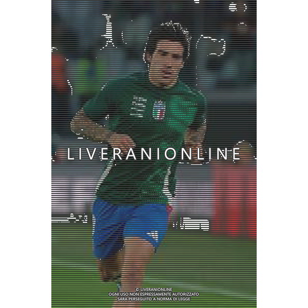 TVEM October 10, 2024 in Roma, Italy. Italy vs Belgium, UEFA Nations League 2024/25 League A Group A2 match - Olympic Stadium. In the pic: Sandro Tonali of Italy foto emmanuele mastrodonato-ag aldo liverani sas