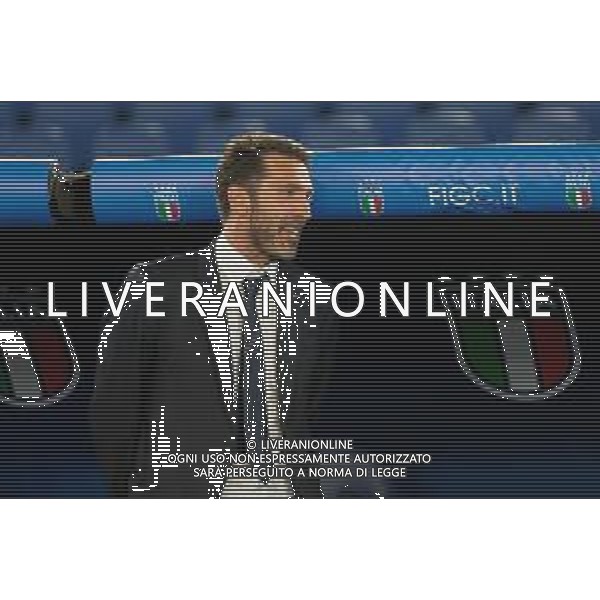 TVEM October 10, 2024 in Roma, Italy. Italy vs Belgium, UEFA Nations League 2024/25 League A Group A2 match - Olympic Stadium. In the pic: Italy Head of Delegation Gianluigi Buffon foto emmanuele mastrodonato-ag aldo liverani sas