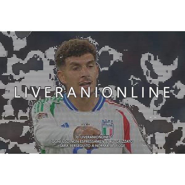 TVEM October 10, 2024 in Roma, Italy. Italy vs Belgium, UEFA Nations League 2024/25 League A Group A2 match - Olympic Stadium. In the pic: Giovanni Di Lorenzo of Italy foto emmanuele mastrodonato-ag aldo liverani sas