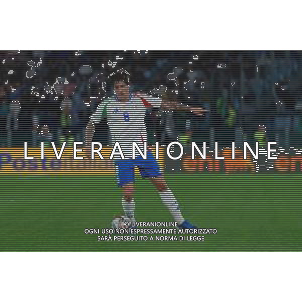 TVEM October 10, 2024 in Roma, Italy. Italy vs Belgium, UEFA Nations League 2024/25 League A Group A2 match - Olympic Stadium. In the pic: Sandro Tonali of Italy foto emmanuele mastrodonato-ag aldo liverani sas