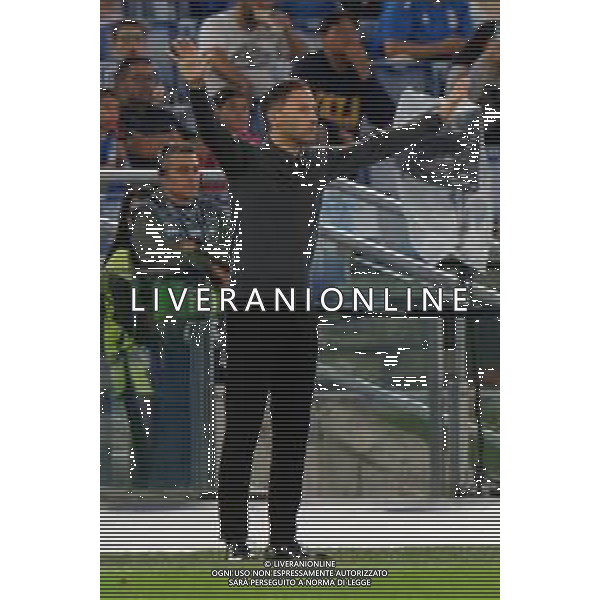 TVEM October 10, 2024 in Roma, Italy. Italy vs Belgium, UEFA Nations League 2024/25 League A Group A2 match - Olympic Stadium. In the pic: Domenico Tedesco head coach of Belgium foto emmanuele mastrodonato-ag aldo liverani sas