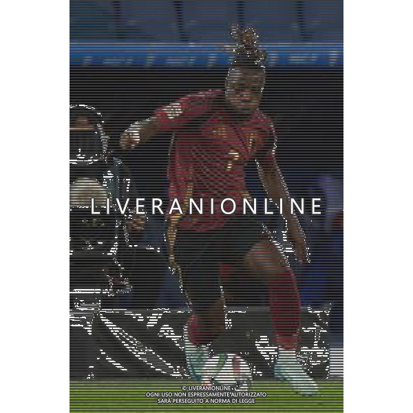 TVEM October 10, 2024 in Roma, Italy. Italy vs Belgium, UEFA Nations League 2024/25 League A Group A2 match - Olympic Stadium. In the pic: Jérémy Doku of Belgium foto emmanuele mastrodonato-ag aldo liverani sas